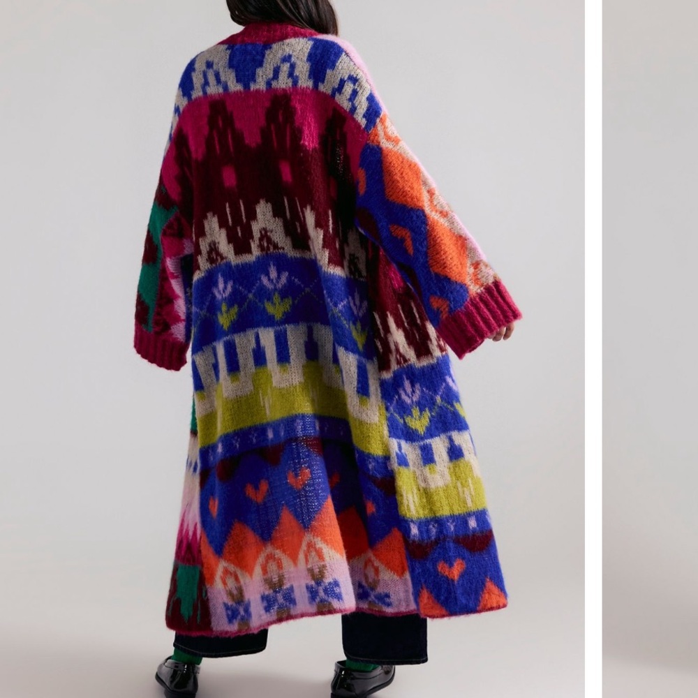 Free People Folk Song Maxi Cardi, XS - Picture 3 of 12